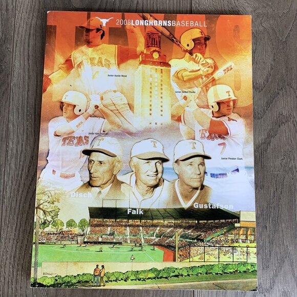 2008 Texas Longhorns Baseball Media Guide UT University Of Texas Longhorns - Picture 2 of 9
